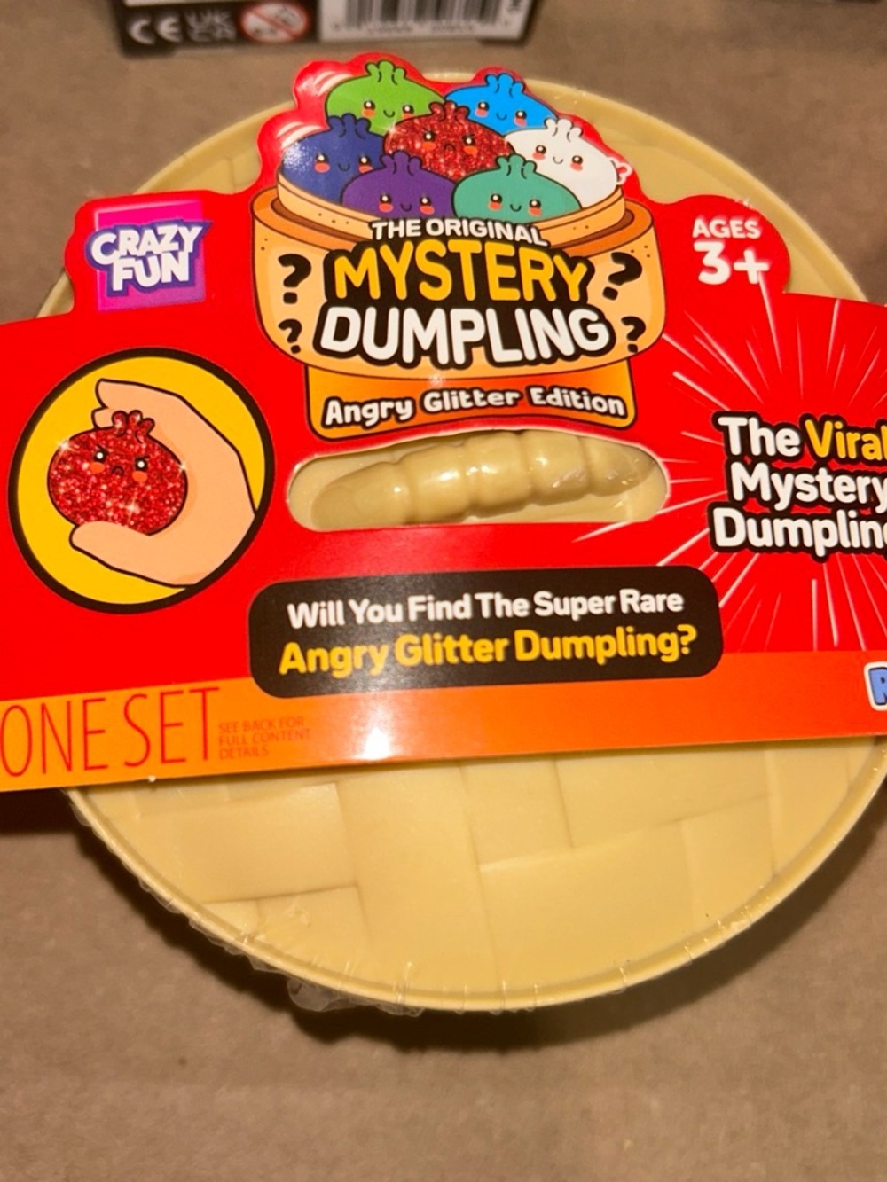 Mystery Dumpling Angry Glitter Edition - Cream Color